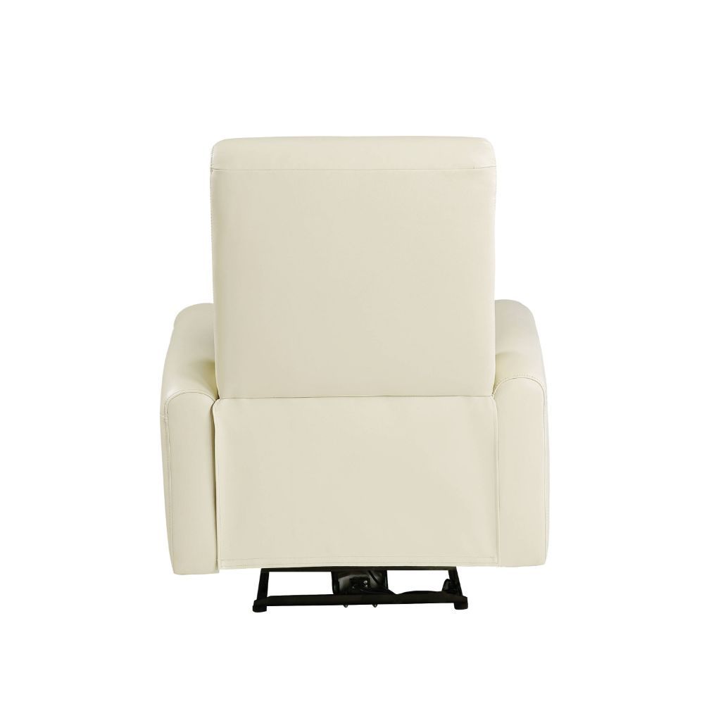 Blane - Power Motion Recliner - Beige Top Grain Leather Match