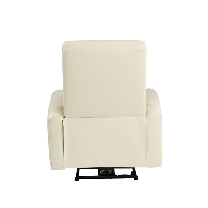 Blane - Power Motion Recliner - Beige Top Grain Leather Match