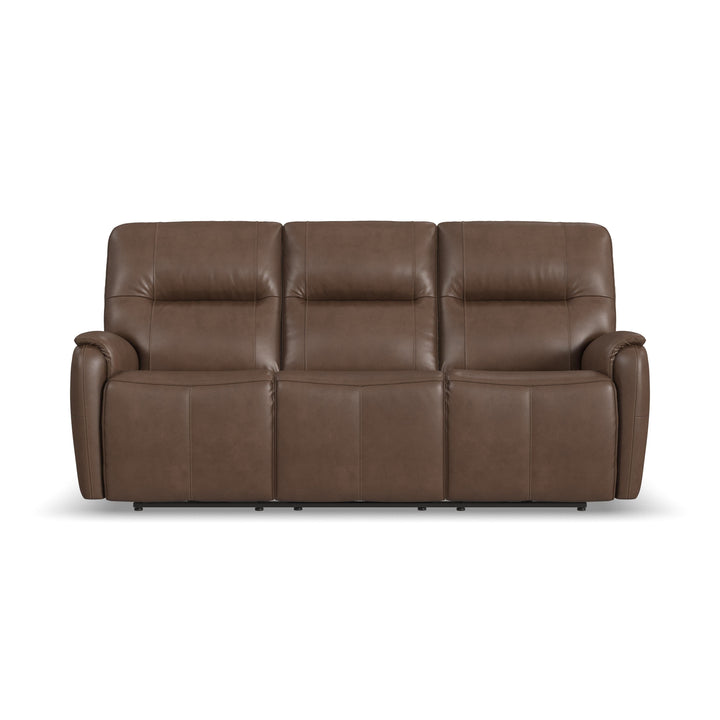 Flexsteel 1745-62PH-45072 Wilson  Power Reclining Sofa With Power Headrests  Café