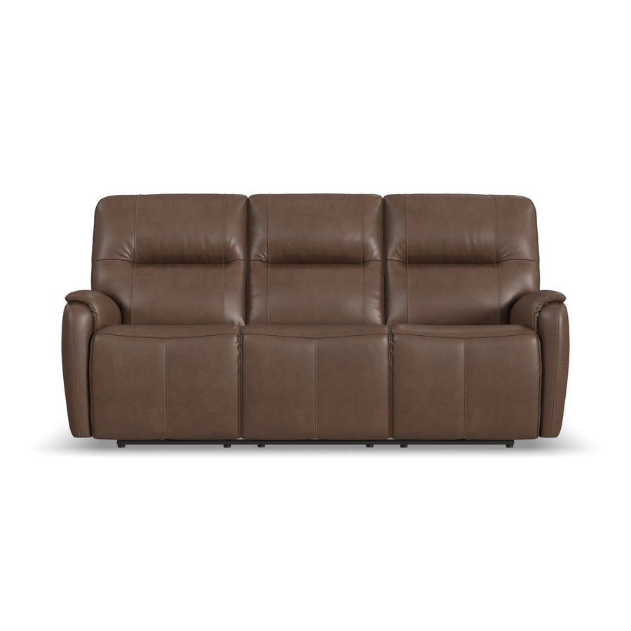 Flexsteel 1745-62PH-45072 Wilson  Power Reclining Sofa With Power Headrests  Café