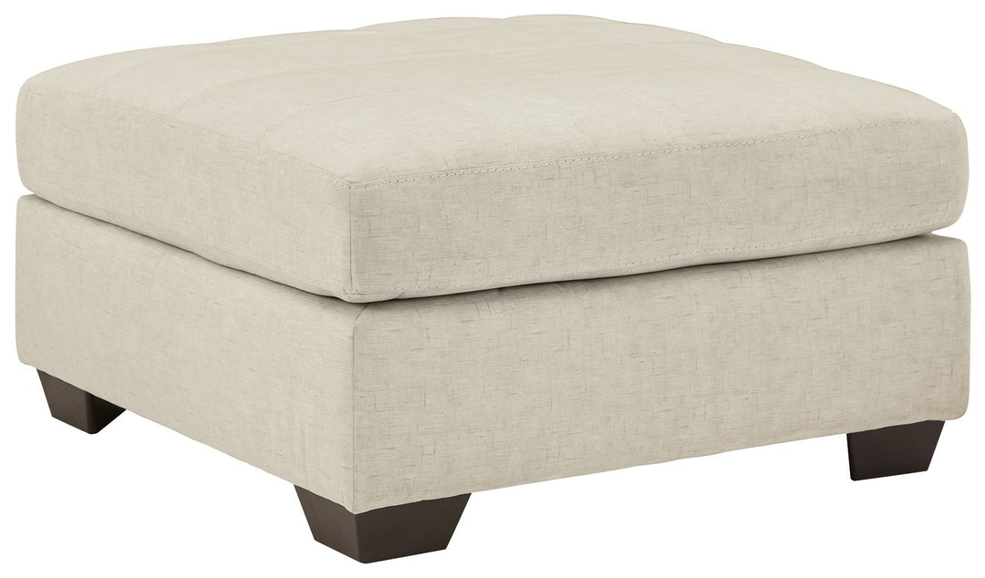 Falkirk - Oversized Accent Ottoman - Parchment