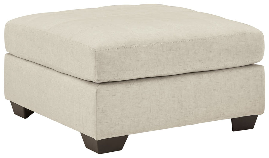 Falkirk - Oversized Accent Ottoman - Parchment