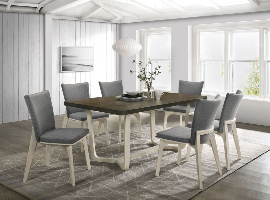 Coaster Furniture Biloxi - 7 Piece Rectangular Dining Set - Grayish Brown