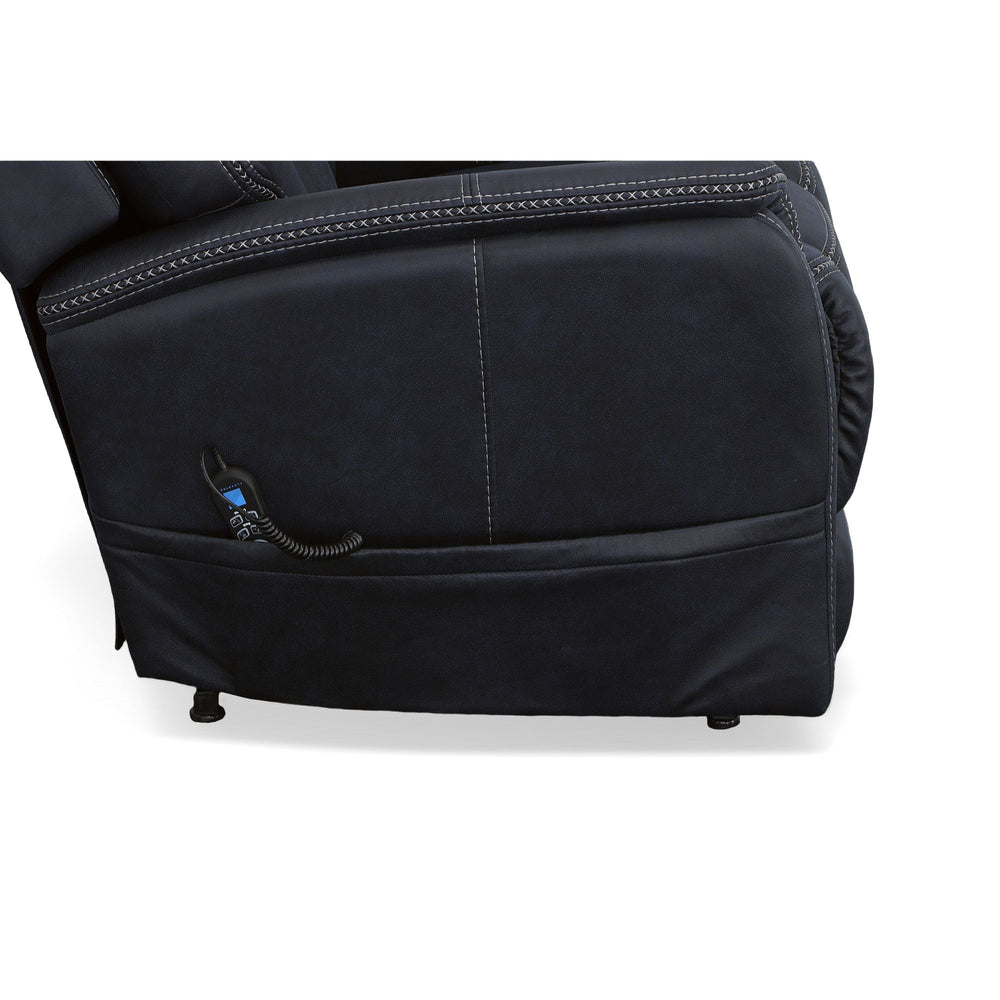 Atlas Fabric Power Lift Recliner with Power Headrest & Lumbar in Ocean