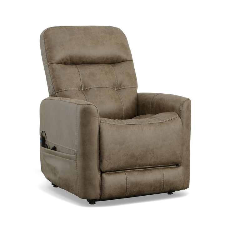 Kenner Power Lift Recliner With Power Headrest &amp; Lumbar Sand