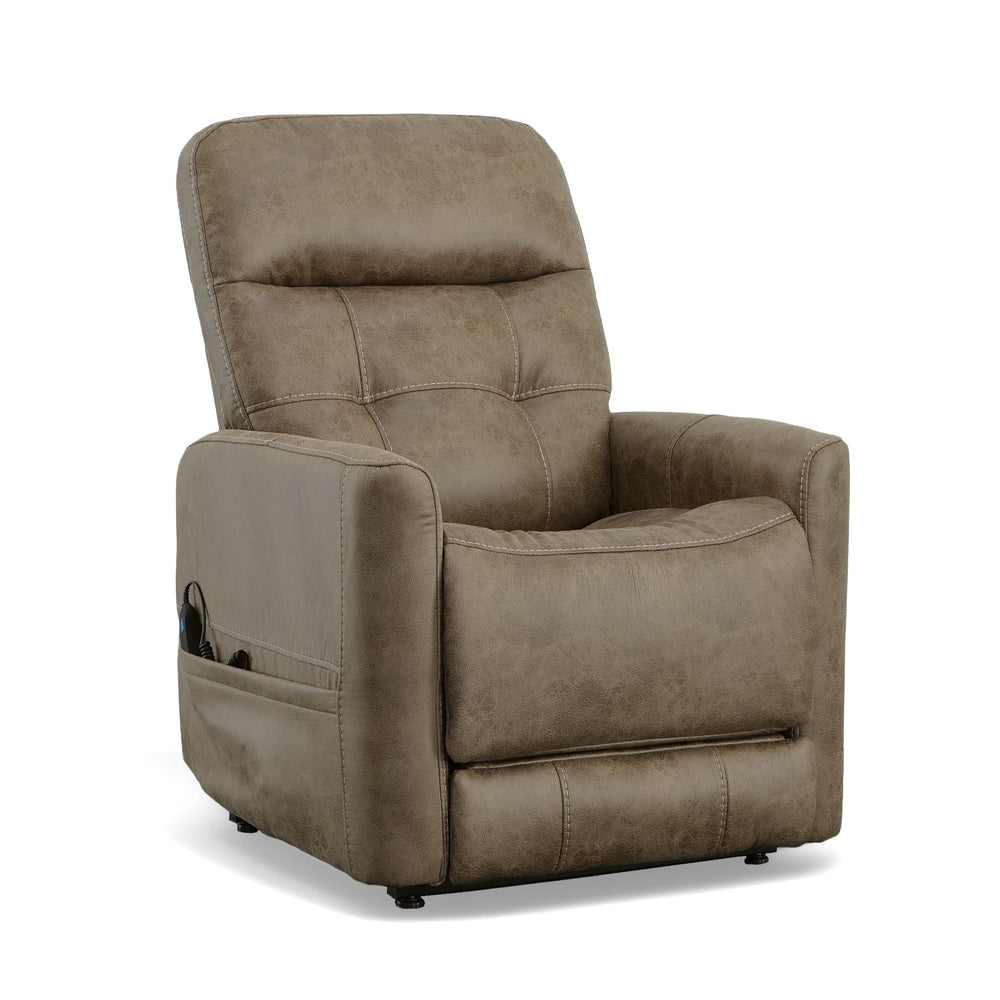 Kenner Power Lift Recliner With Power Headrest & Lumbar Sand