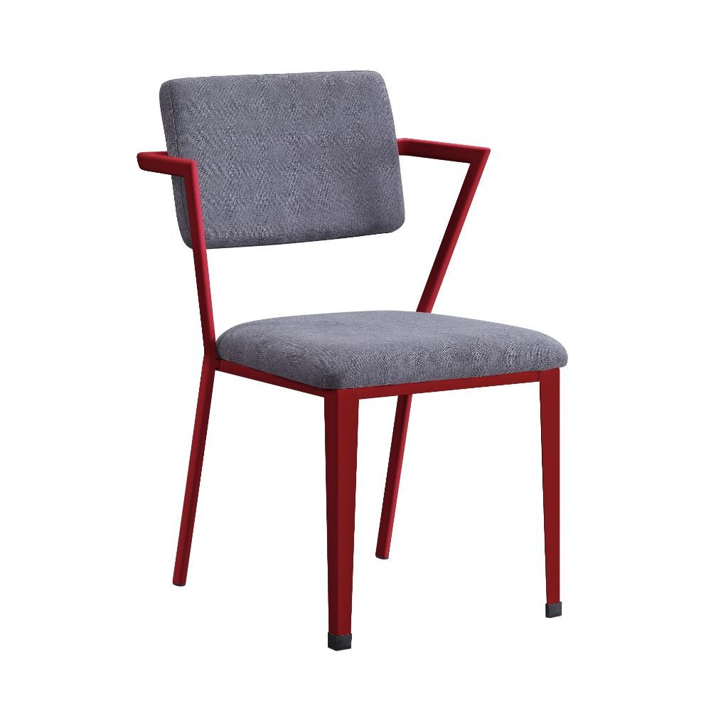 Cargo - Office Chair - Gray Fabric & Red