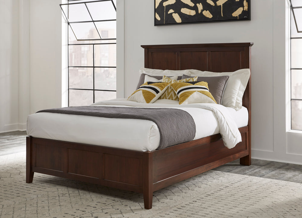 Modus Furniture 4N35L4 Paragon Wood Panel Bed In Truffle