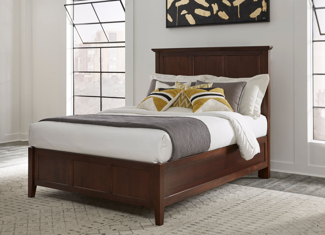 Modus Furniture 4N35L4 Paragon Wood Panel Bed In Truffle