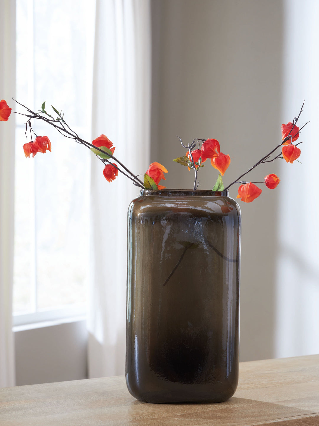 Sumner - Vase - 13.5" - Gray / Gold Finish by Ashley Furniture product image