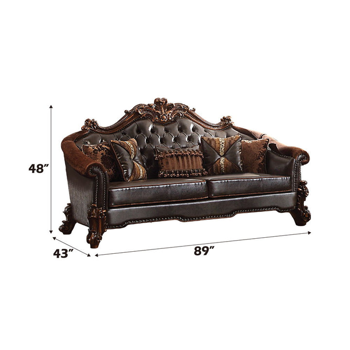 vendome-ii-sofa-with-5-pillows-two-tone-dark-brown-synthetic-leather-cherry