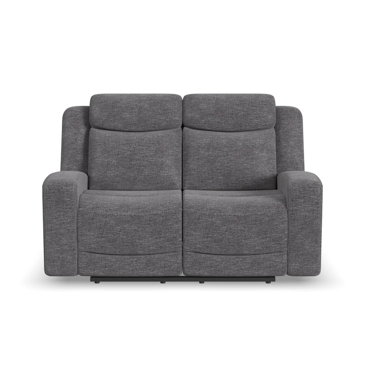 Ridge Power Reclining Loveseat With Power Headrests &amp; Lumbar Granite