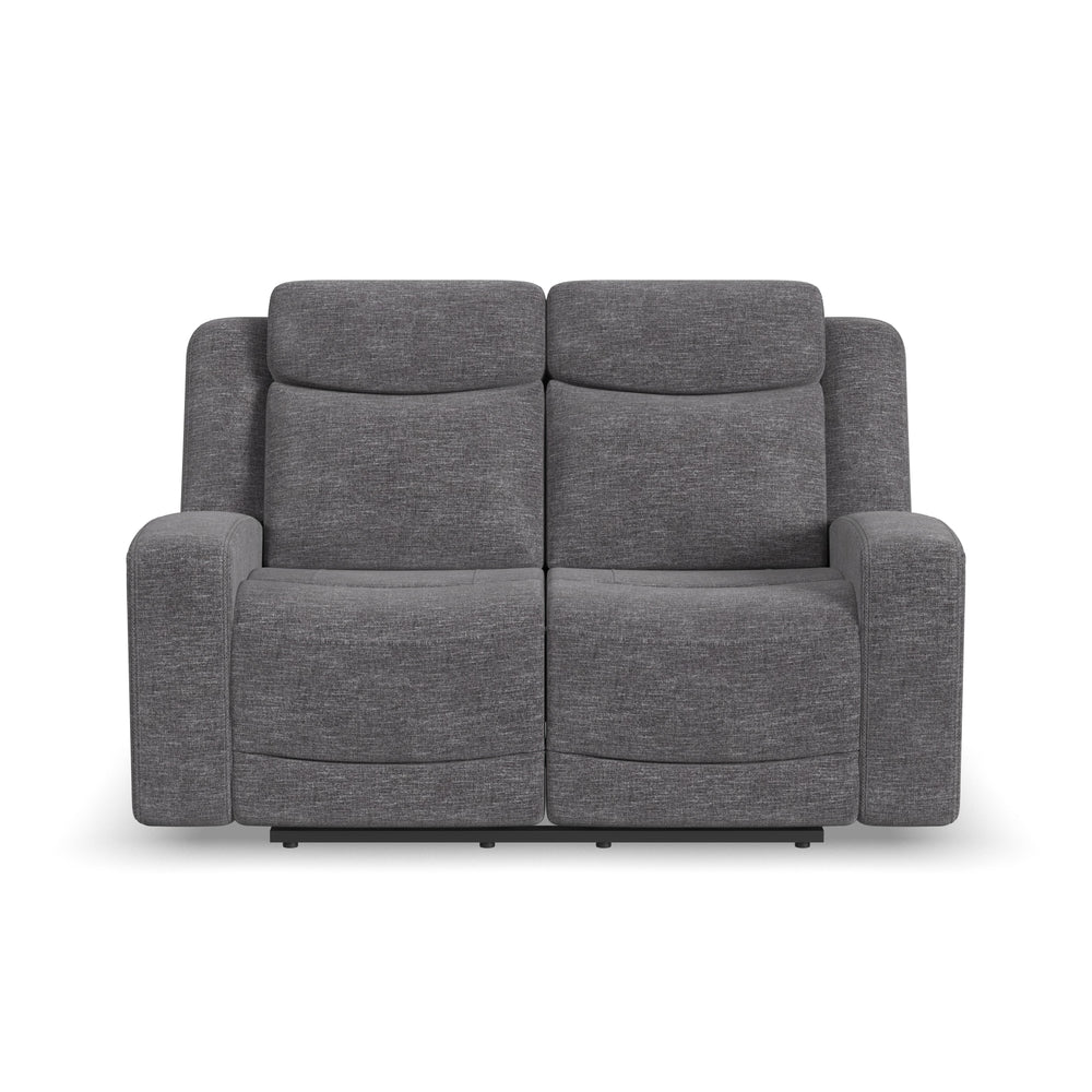 Ridge Power Reclining Loveseat With Power Headrests & Lumbar Granite