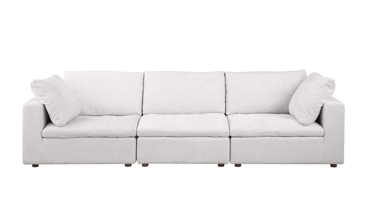 DivanItalia 1100 2-Piece Sofa Set – Top-Grain Italian Leather - Pearl