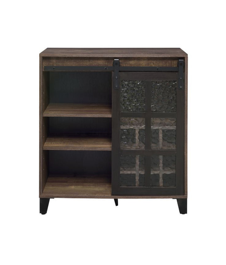 treju-wine-cabinet-obscure-glass-rustic-oak-black
