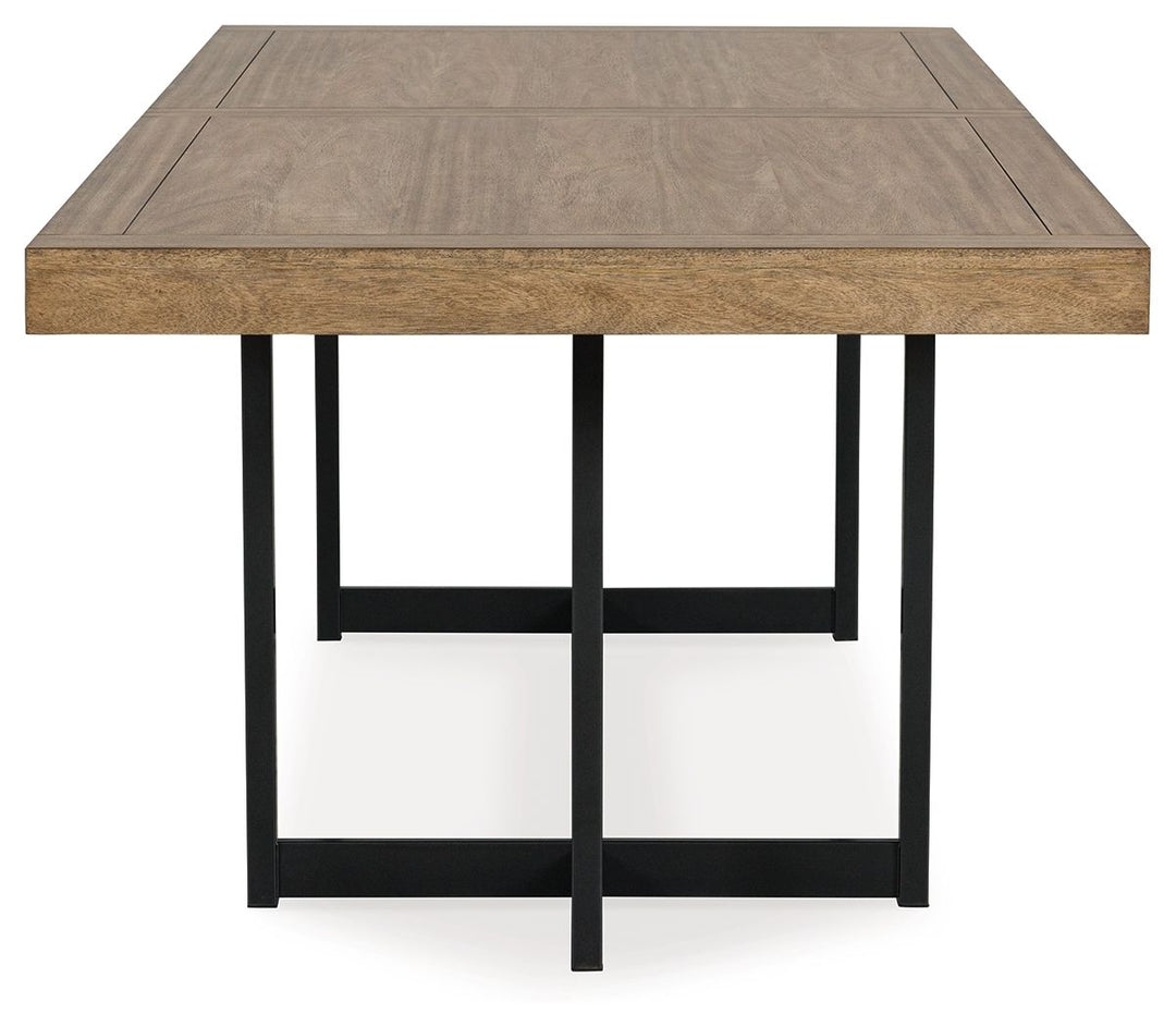 Tomtyn - Rectangular Dining Room Extension Table - Light Brown