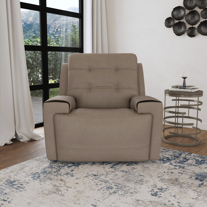 Iris Power Recliner With Power Headrest Khaki