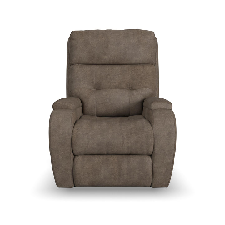 Strait Leather Power Recliner with Power Headrest