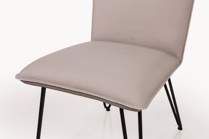 Modus Furniture 9Le266D Demi Hairpin Leg Modern Dining Chair In Taupe