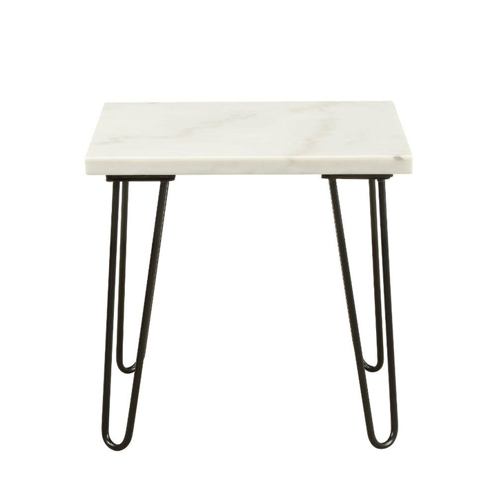 telestis-end-table-white-marble-top-black