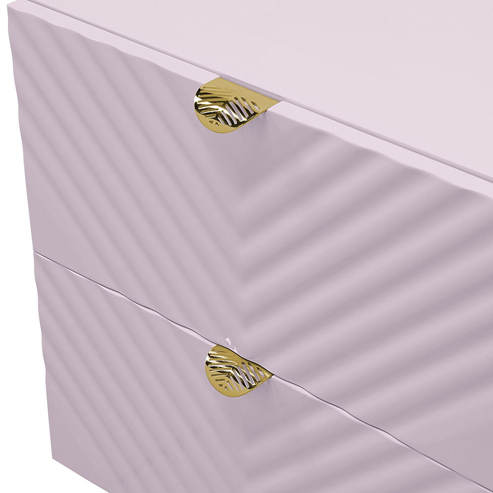 Gaines - Nightstand - Pink High Gloss