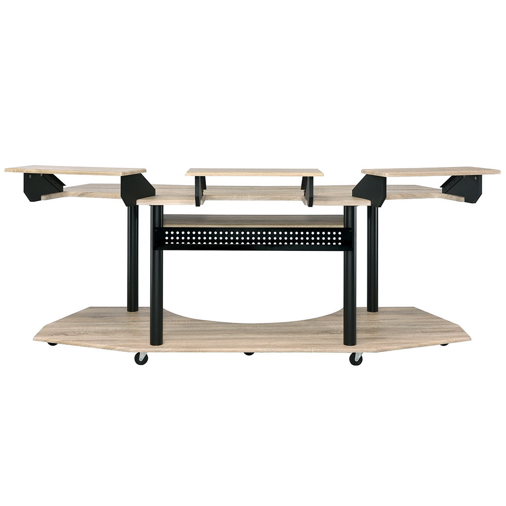 Eleazar - 83" Music Studio Desk - Natural Oak
