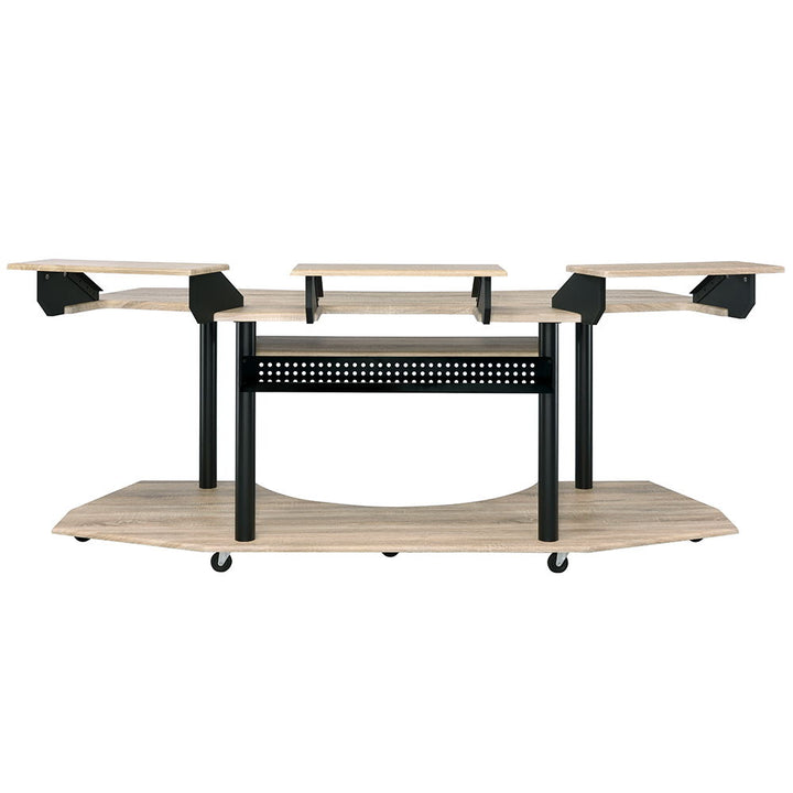 Eleazar - 83" Music Studio Desk - Natural Oak