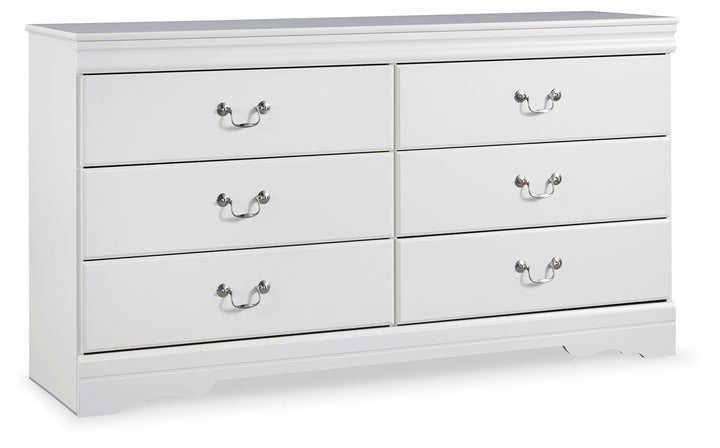 Anarasia - Six Drawer Dresser - White
