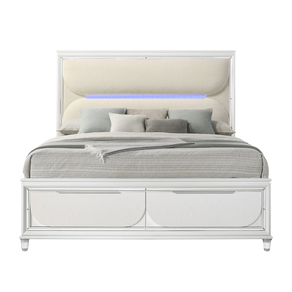tarian-queen-bed-with-led-storage-white-boucle-pearl-white
