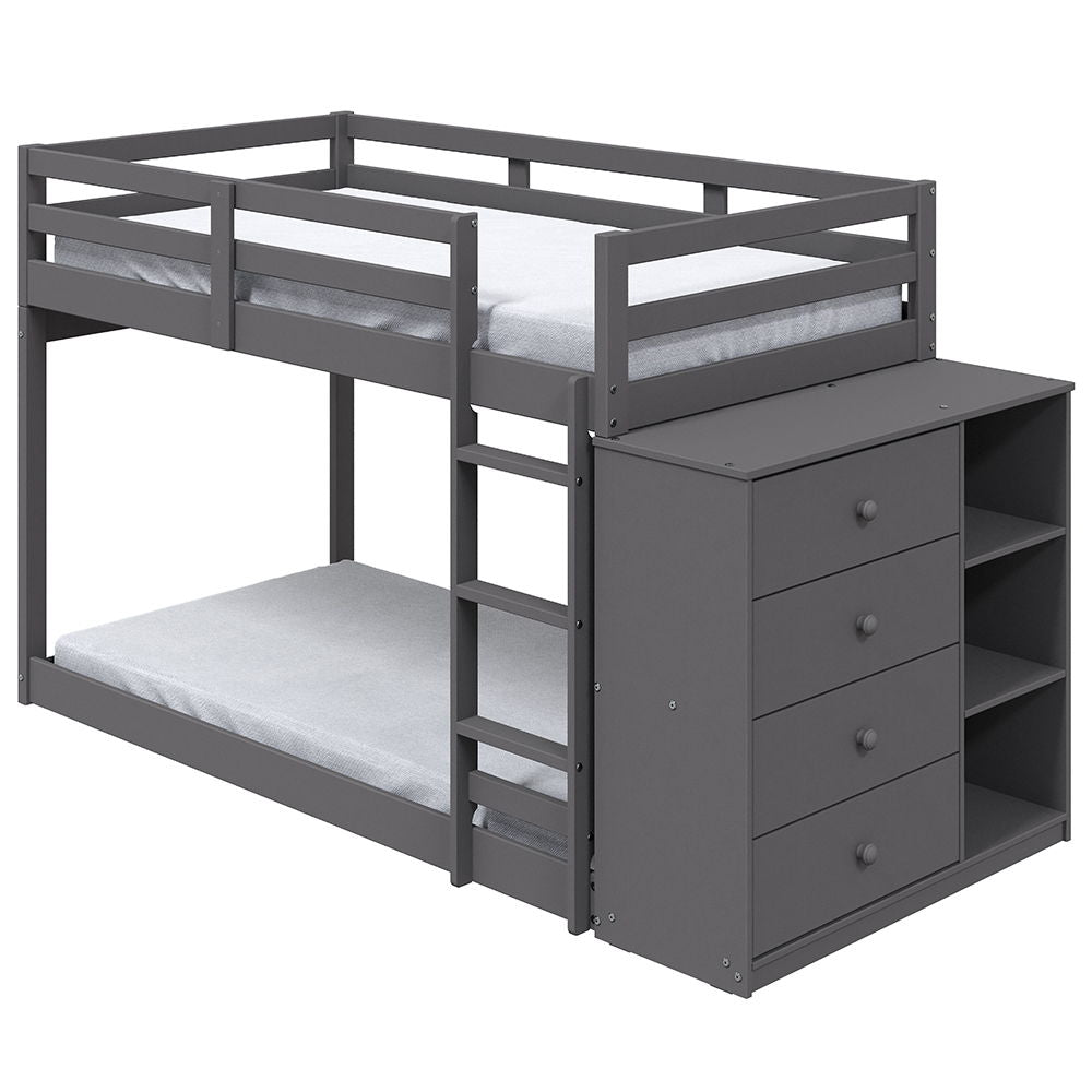 gaston-twin-over-twin-bunk-bed-with-4-drawers-3-compartments-gray