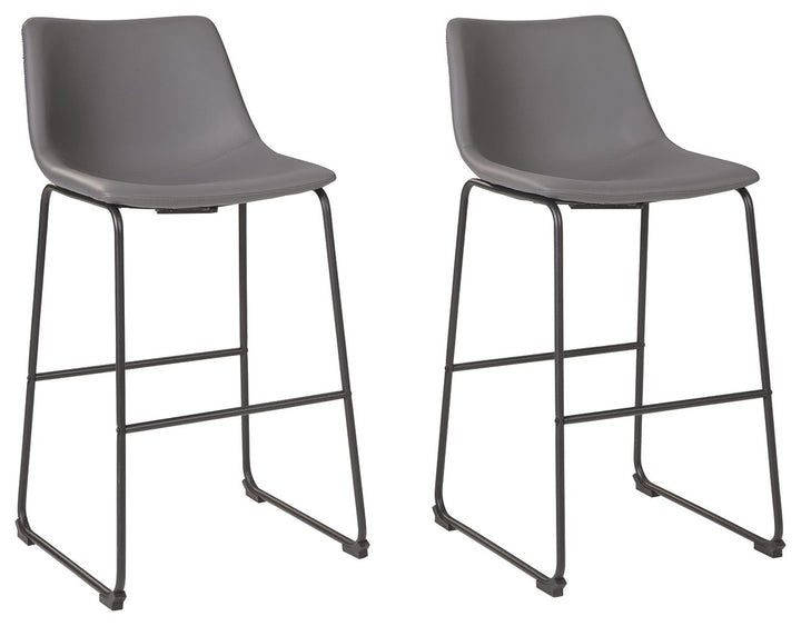 Centiar - Tall UPH Barstool (Set of 2) - Gray