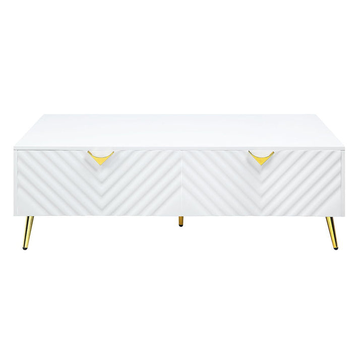 Gaines - Coffee Table - White High Gloss