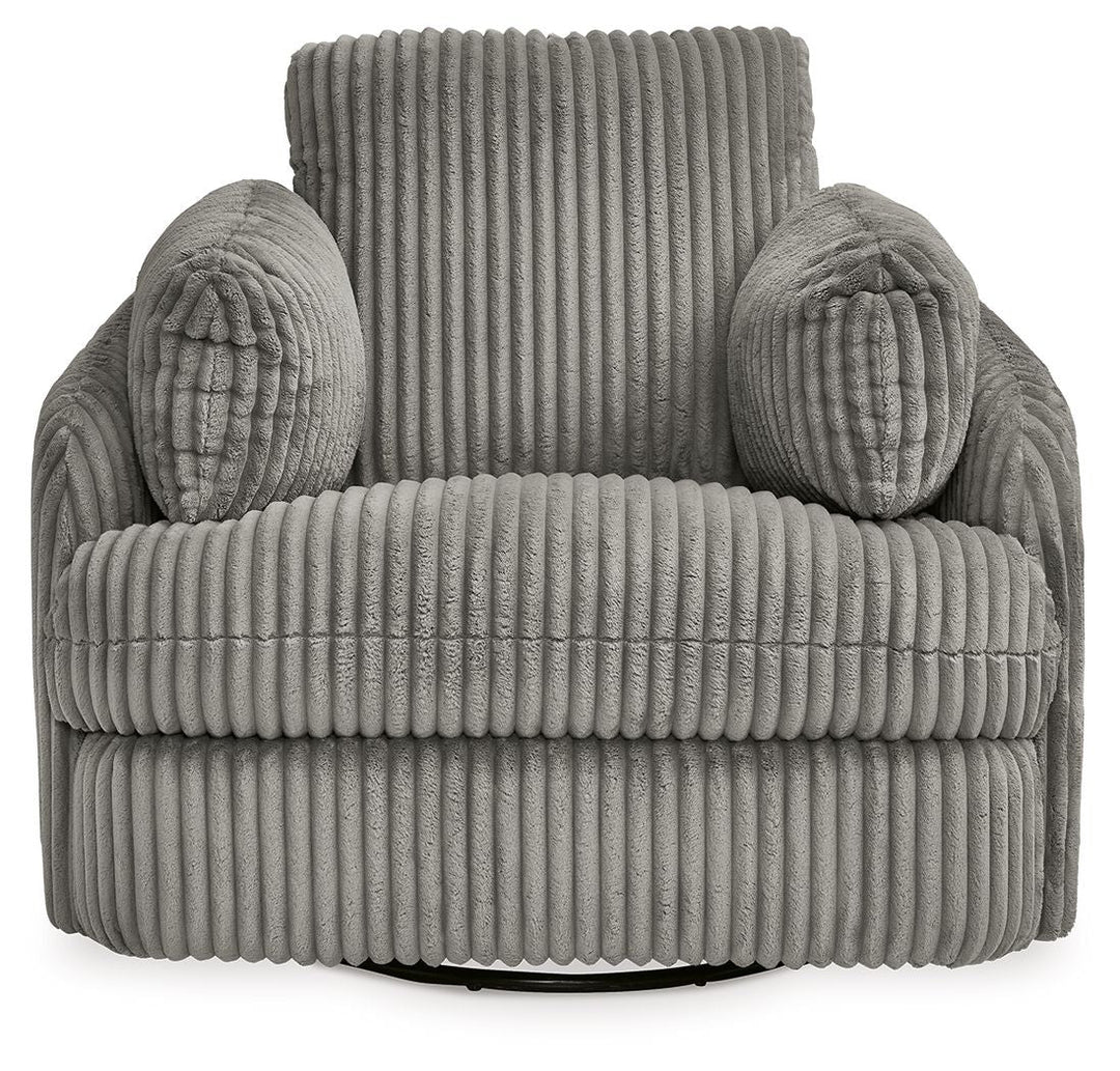 Tie-Breaker - Swivel Glider Recliner - Fog