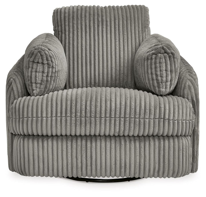 Tie-Breaker - Swivel Glider Recliner - Fog