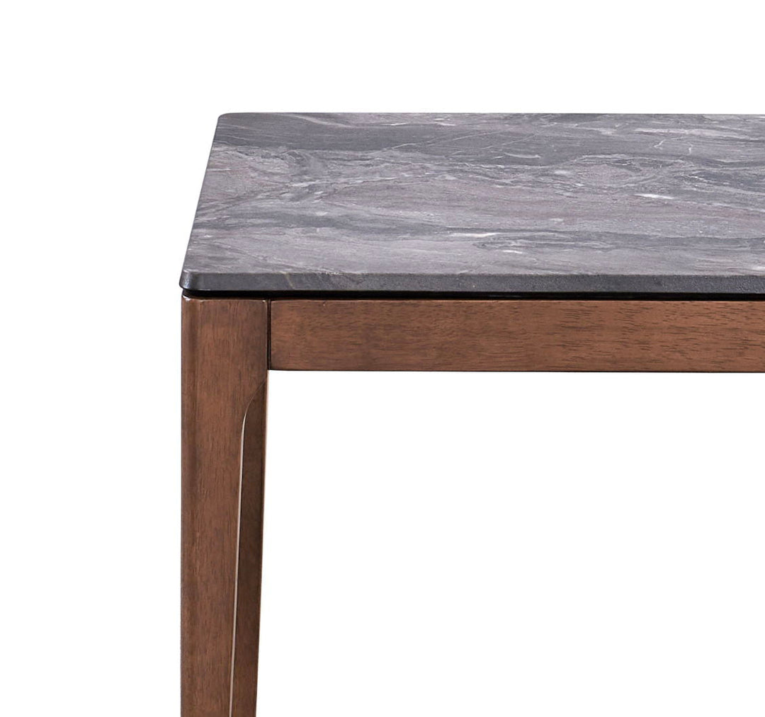 Bevis - Engineered Stone Top End Table - Black