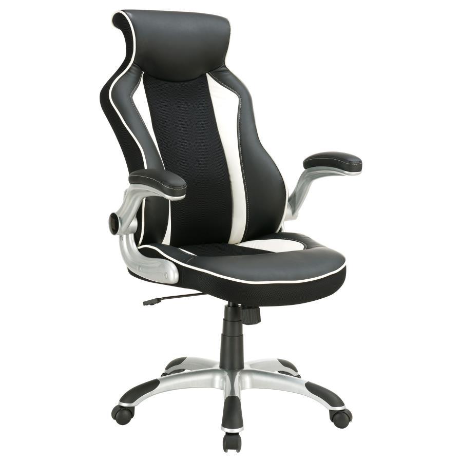 Coaster Furniture Dustin - Upholstered Adjustable Home Office Desk Chair - Black