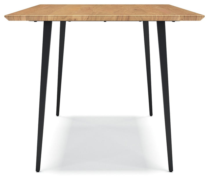 Gretlynn - Rectangular Dining Room Table - Black / Natural