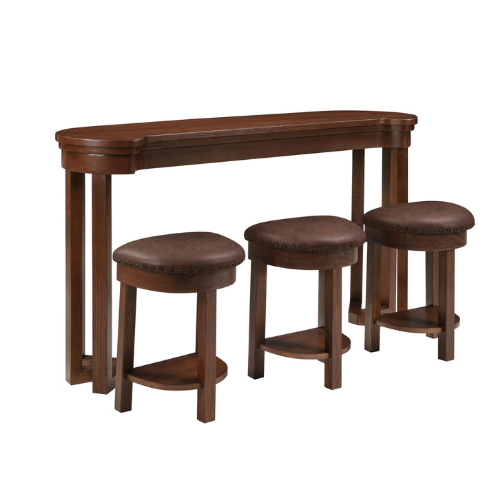 solid-wood-bar-table-set-3-stools-pine-in-cherry