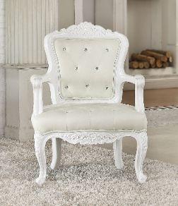 Pascal - Accent Chair - White Frame & PU