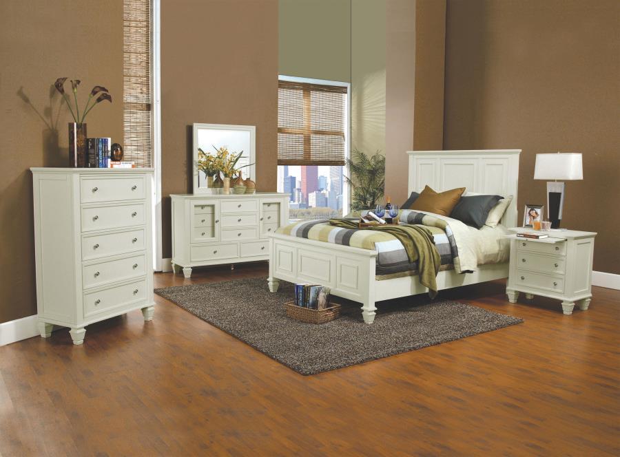 Sandy Beach - 5-Drawer Bedroom Chest - Cream White
