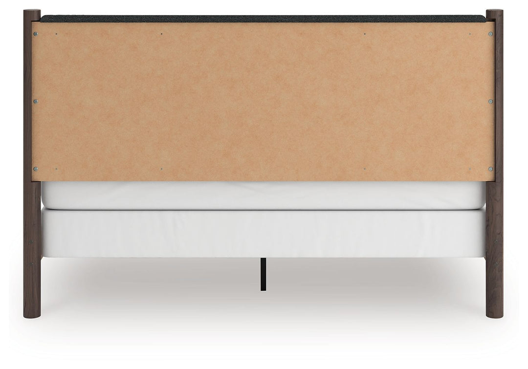 Pamytta - King Upholstered Panel Bed - Brown by Ashley Furniture product image