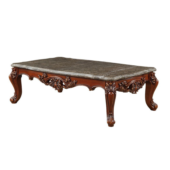 Eustoma - Coffee Table - Marble Top & Walnut
