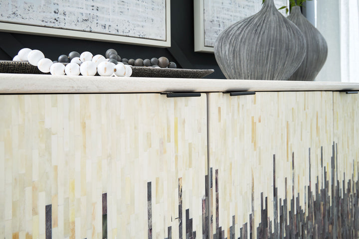 Freyton - Accent Cabinet - White / Gray