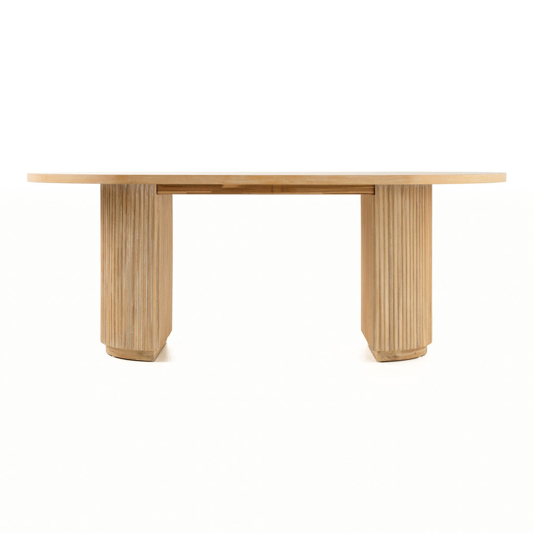 Jacobson - Modern Natural Acacia Oval Dining Table