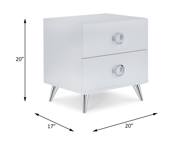 Elms - Accent Table - White