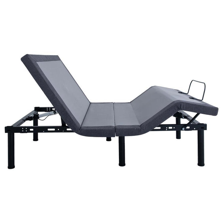 Negan - California King Adjustable Bed Base - Gray And Black