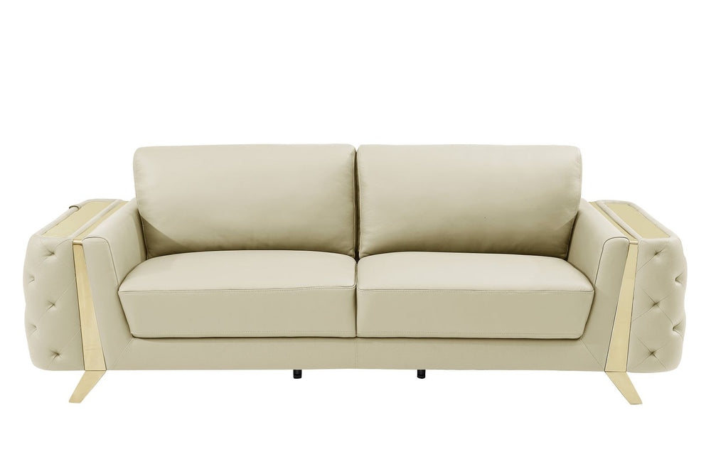 DivanItalia 1050 Sofa in Top-Grain Italian Leather - Beige