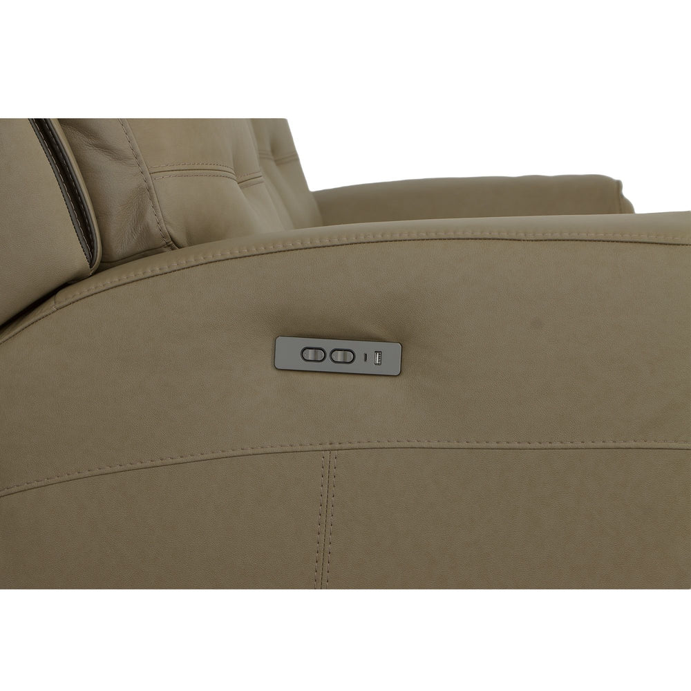 Iris Power Reclining Sofa With Power Headrests Khaki