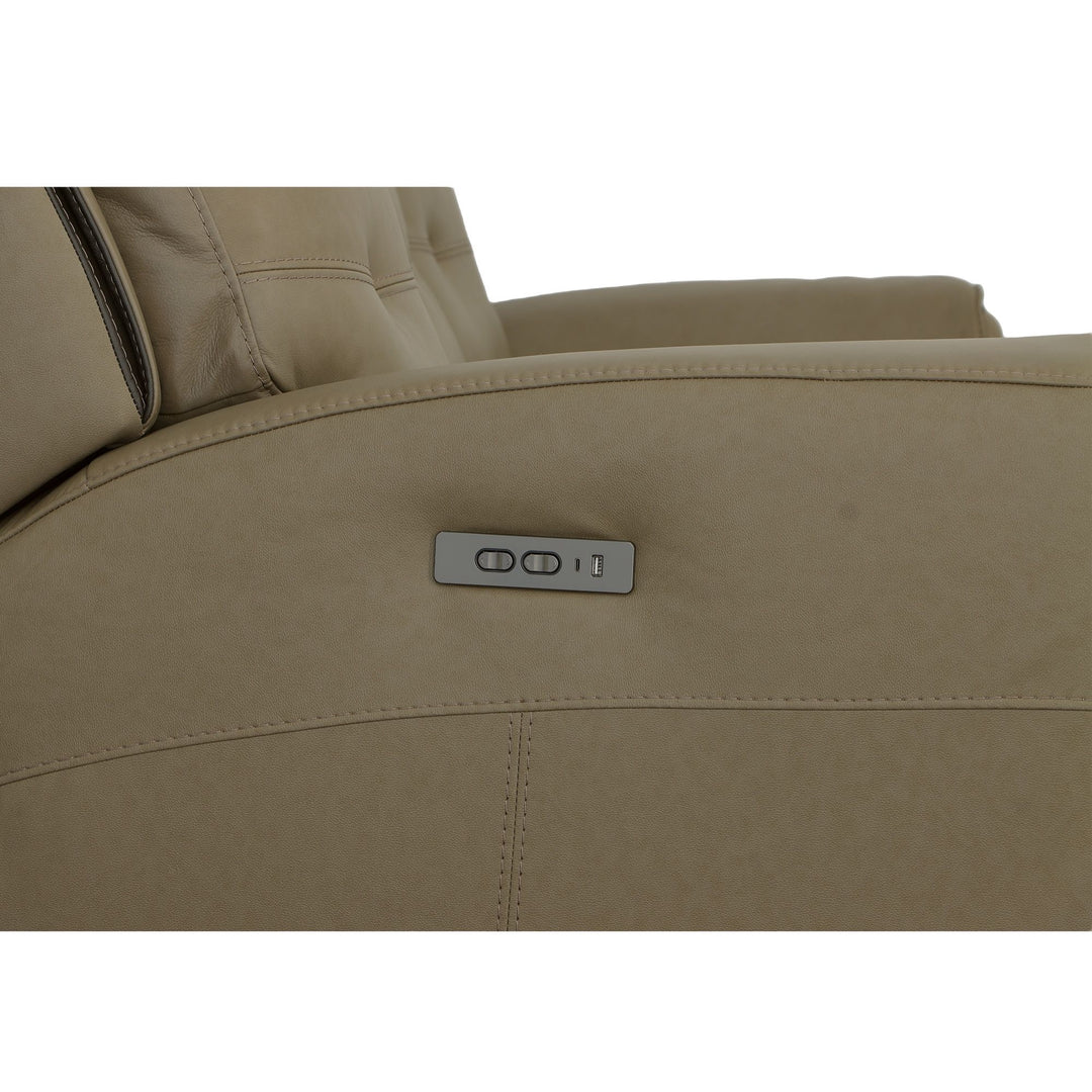 Flexsteel 1781-62PH-31082 Iris  Power Reclining Sofa With Power Headrests  Khaki