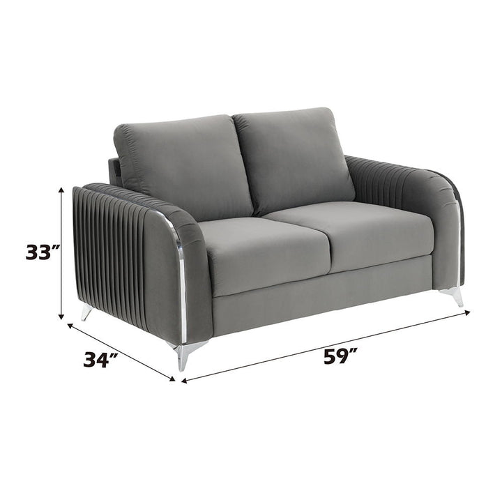wenona-loveseat-gray-velvet